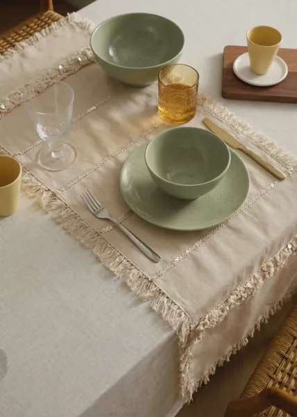 Дорожка на стол Morocco 4, 40х170, экрю фото №1