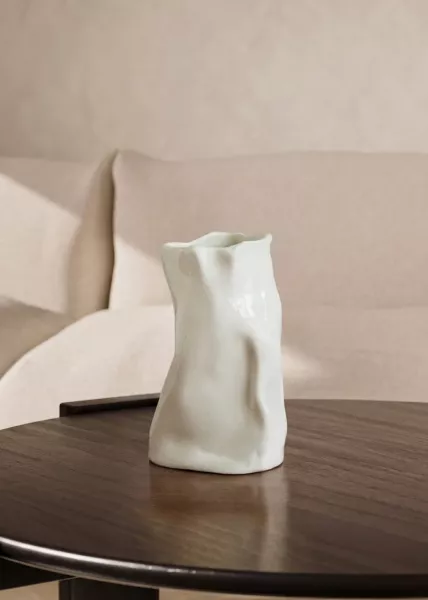 Ваза Силуэт, 18 см, белая фото №1