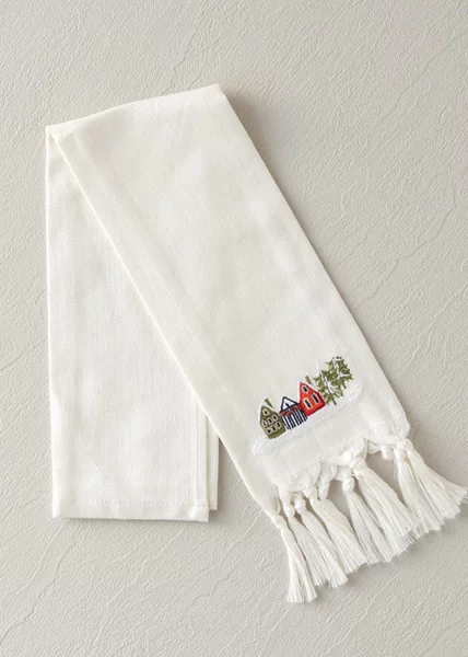 Полотенце кухонное Winter houses, 30х50, хлопок фото №1