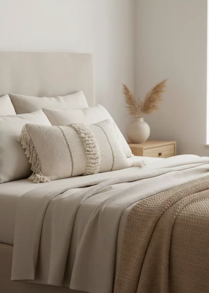 Декоративная подушка Olive Dokuma, 40х60, экрю