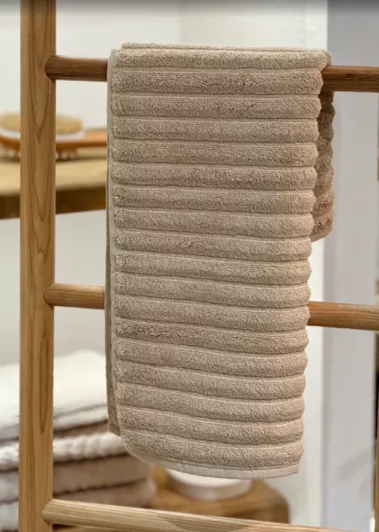 Полотенце лицевое, 50х75, хлопок, бежевое фото №5