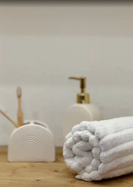 Полотенце лицевое, 50х75, хлопок, белое фото №2