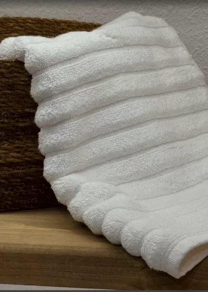 Полотенце лицевое, 50х75, хлопок, белое фото №3