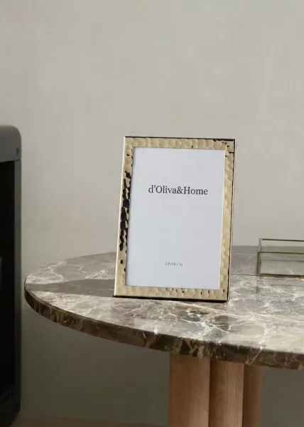 Декоративная рамка для фото Wrinkle, 10х15, золотая фото №1