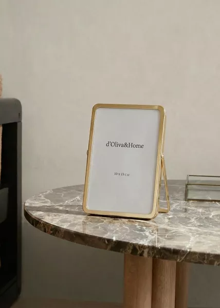 Декоративная рамка для фото Soft, 10х15, золотая фото №1