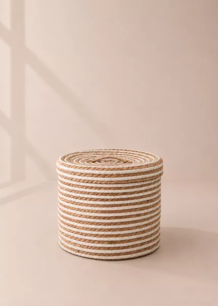 Органайзер White stripe для хранения, 24 см, бежевый, ива