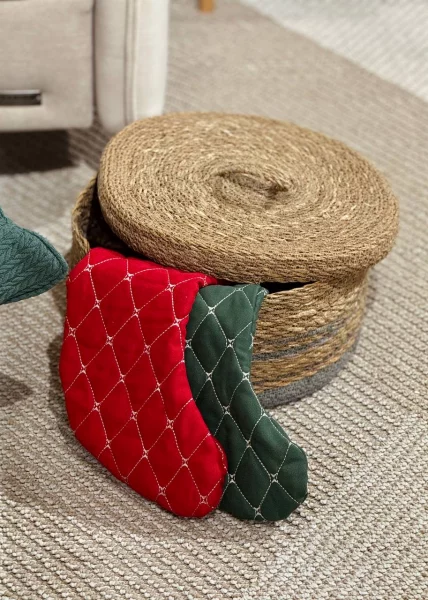 Рождественский сапожок для подарков, красный фото №1