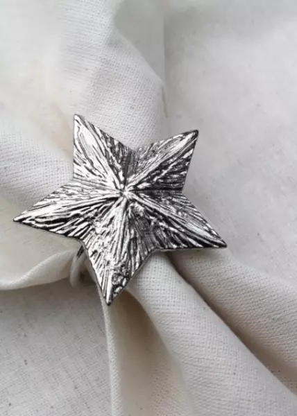 Кольцо для салфеток Star, серебряное