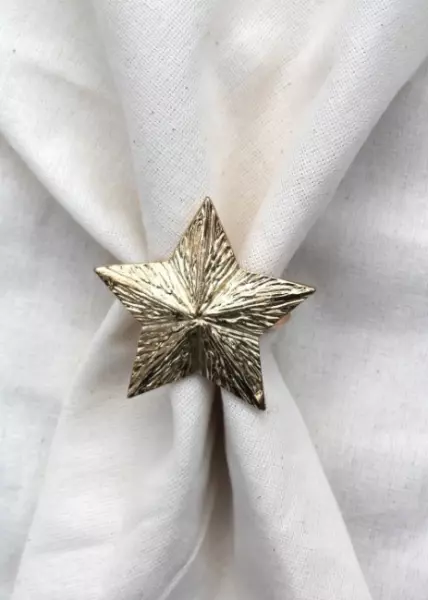 Кольцо для салфеток Star, золотое