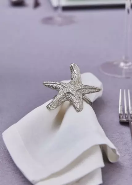 Кольцо для салфеток Seastar, серебряное