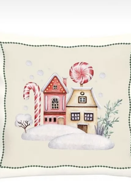 Чехол для подушки Candy House новогодний, 43x45, хлопок