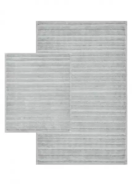 Набор из 2-х ковриков для ванной, 60x100 и 50x60, 100% хлопок, мятный