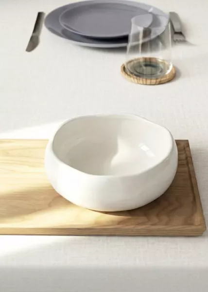 Салатник Elegance фигурный, фарфор, 20 см фото №1