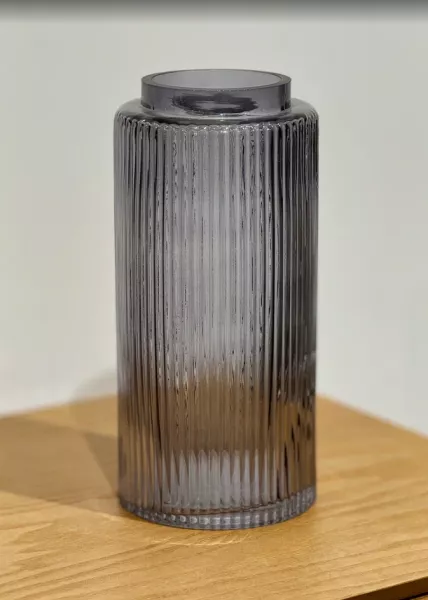 Ваза, 27 см, графитовая фото №1
