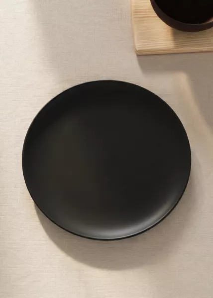Тарелка Black, 28 см, фарфор, черная фото №1