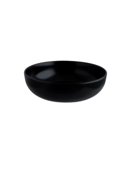 Тарелка Black глубокая, 18 см, фарфор, черная