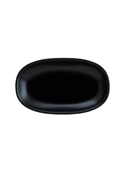 Тарелка Black глубокая, 23 см, фарфор, черная