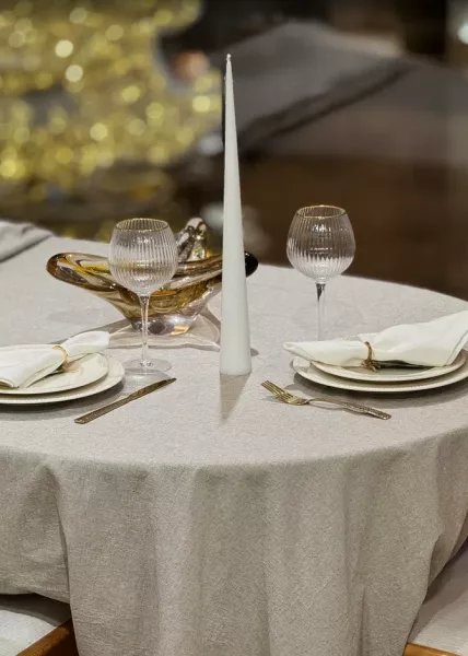 Скатерть Bragi, 170х250, хлопок, серый меланж