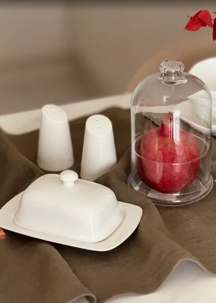 Емкость Patisserie Midi на ножке с крышкой, стекло фото №1