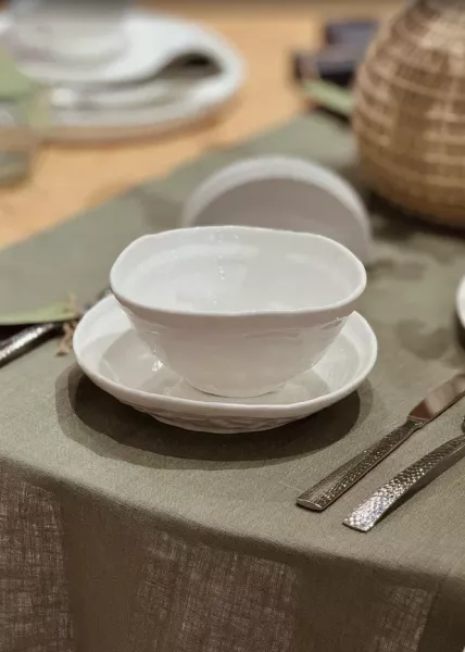 Салатник Milk, 16х6, фарфор, белый фото №2