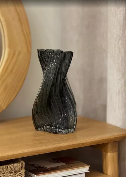 Ваза декоративная из стекла Iris, 25,5 см фото №2