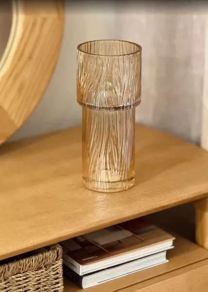 Ваза декоративная из стекла Tulip, 24 см фото №2