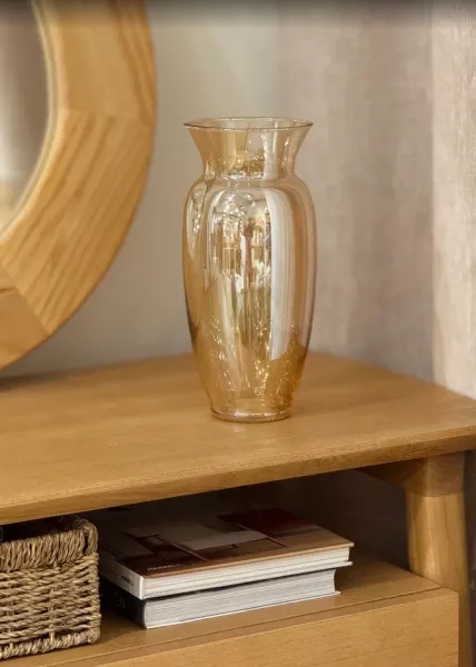 Ваза декоративная из стекла Camellia, 25 см фото №1