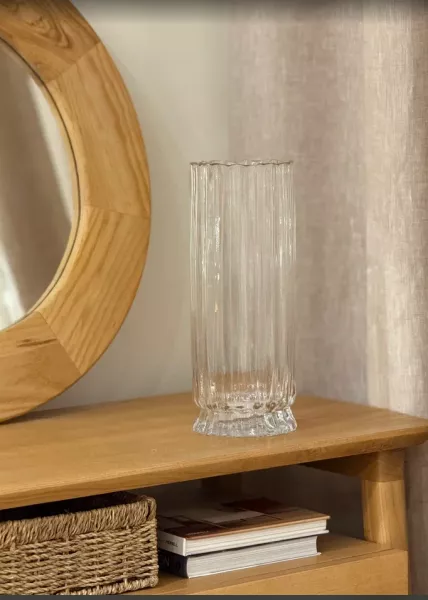 Ваза декоративная из стекла Aspel, 30 см фото №2