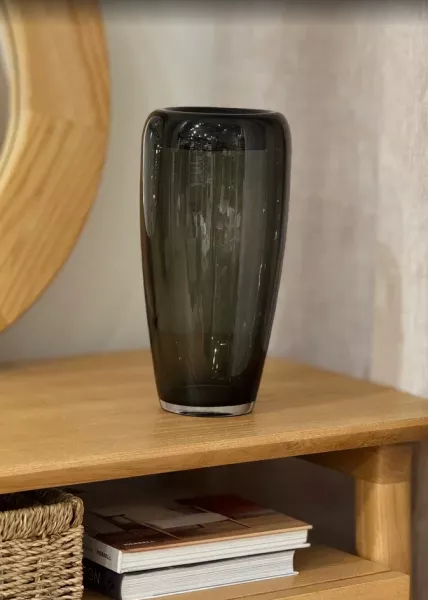 Ваза декоративная из стекла Lilac, 26 см фото №2