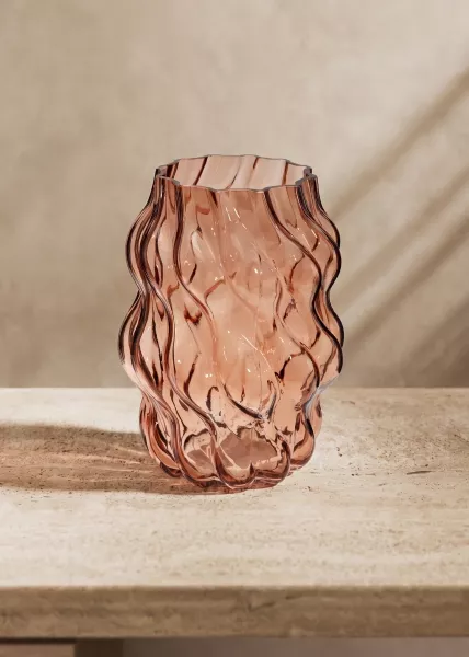 Ваза декоративная из стекла Peony, 24 см фото №1