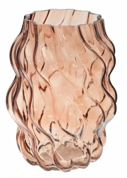 Ваза декоративная из стекла Peony, 24 см фото №1