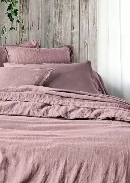 Теплый лен/вареный хлопок 100% хб 250см (15-1607) розовый фото №1