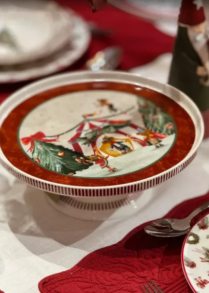 Тортовница новогодняя Wonderland, 27 см фото №1