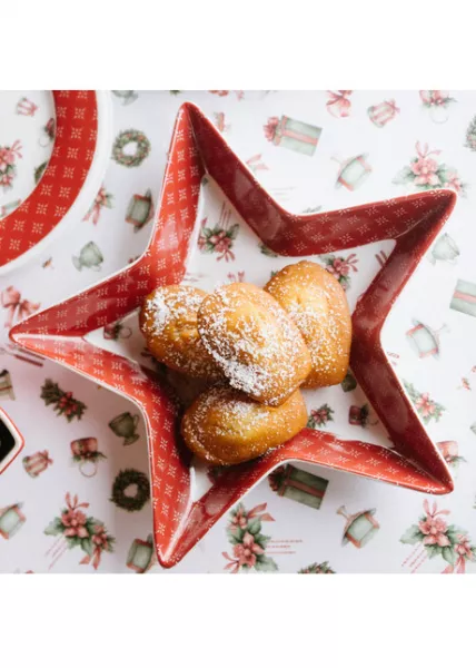 Набор из 2 тарелок Christmas star, 26.5 см фото №1
