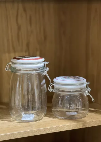 Банка стеклянная с керамической крышкой New Year, 450 мл фото №1