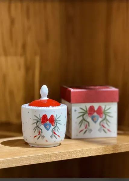 Сахарница новогодняя в подарочной коробке 350 мл фото №1
