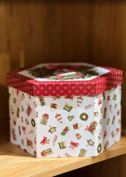 Елочные украшения в подарочной коробке, 14 шт. фото №1