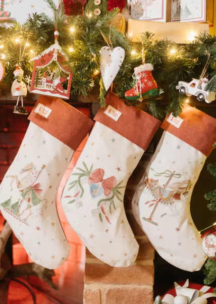 Новогодний сапожок с отворотом, 40x20 фото №2