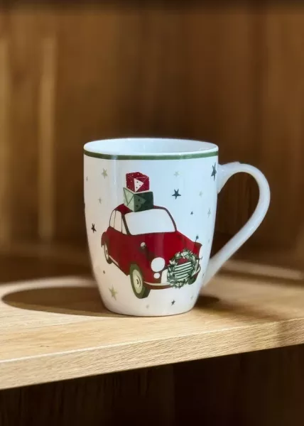 Кружка новогодняя Машина, 350 мл фото №1
