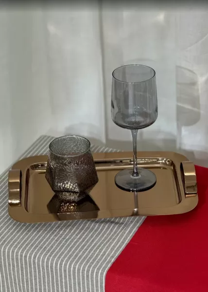 Поднос декоративный Princess из нержавеющей стали, 33х20