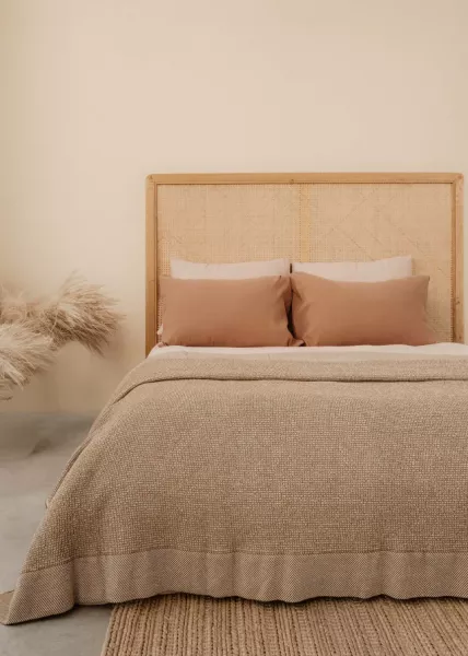 Покрывало Пергамон, 200х220, 60% хлопок, 20% шерсть, верблюжье фото №1