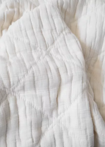 Покрывало декоративное Atik, 240x240, хлопок, экрю фото №4