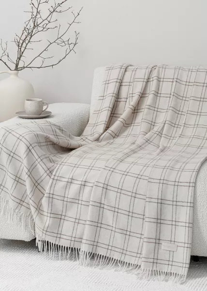 Плед декоративный Тапиока, 150х210, 58% шерсть, 14% шерсть Extrafine, 22% хлопок, 6% ПЭ фото №1