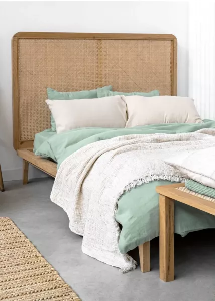 Покрывало декоративное Haze, 200x220, хлопок, молочнок фото №4