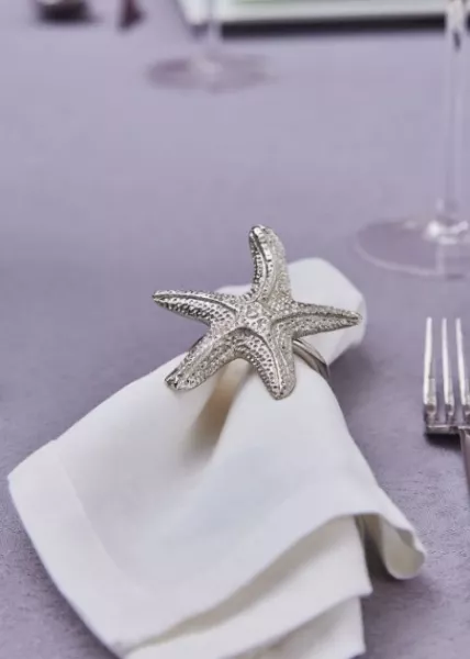 Набор из 2 колец для салфеток Seastar, серебряное фото №2