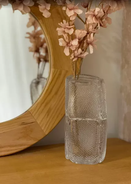 Ваза стеклянная Tessera высокая 12х9х30 см