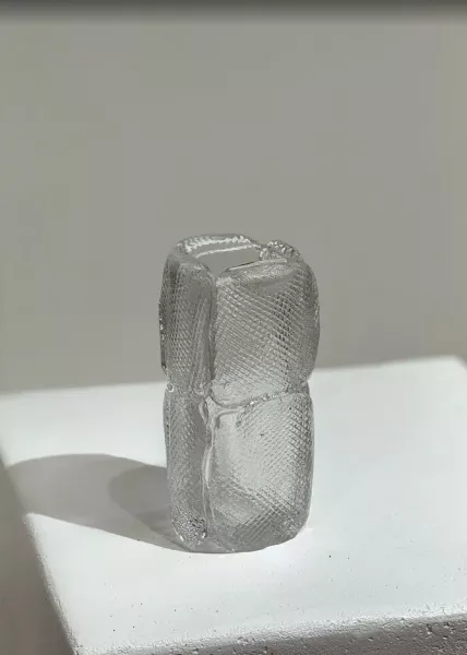 Ваза стеклянная Tessera средняя 13х11х25 см фото №5