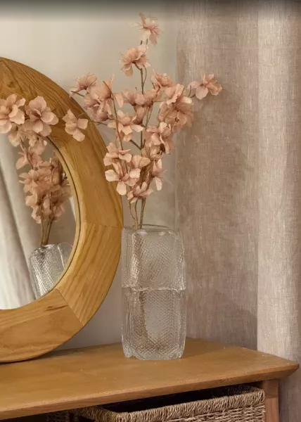 Ваза стеклянная Tessera средняя 13х11х25 см