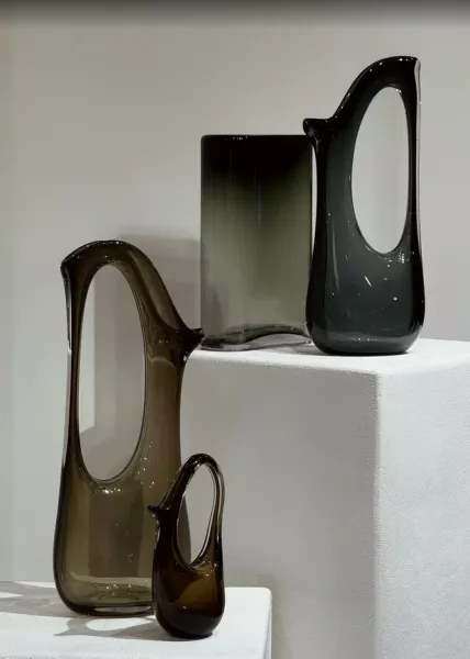 Ваза стеклянная Cueva 25,5х11х40 см фото №3