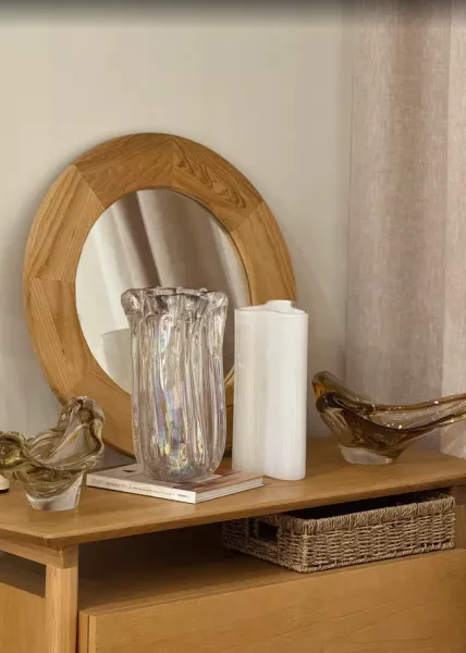 Ваза фигурная из стекла Komo большая 47х16,5х14 см фото №5